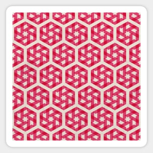 Pink Star Pattern Sticker